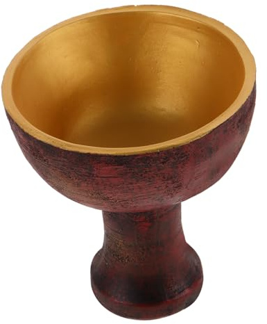 ULTECHNOVO Copa Santa De Resina Para Sacrificios Religiosos, Herramienta Sagrada Diseño Solemne, Adorno Ceremonial Para Uso y Ofrendas