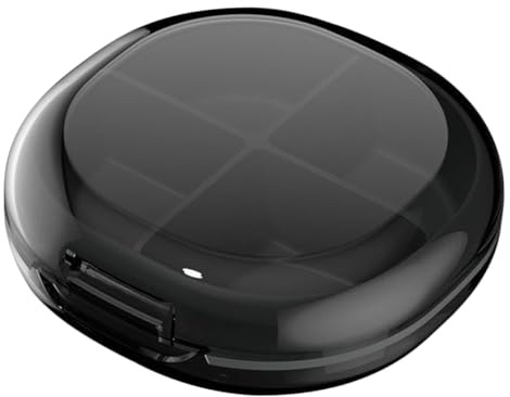 BAZEITFLOW Porta Pastiglie da Viaggio Contenitore Organizer Scomparti Piccolo Portatile Custodia Viaggio per Medicinali Capsule Snack Anelli Braccialetti Altri Piccoli Oggetti
