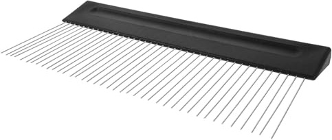 Hemobllo Strumento per Pittura a Grana in Acciaio Inox Pettine per Texture per Pareti Raschietto per Intonaco Strutturato Grande per Decorazioni Murali Fai da Te