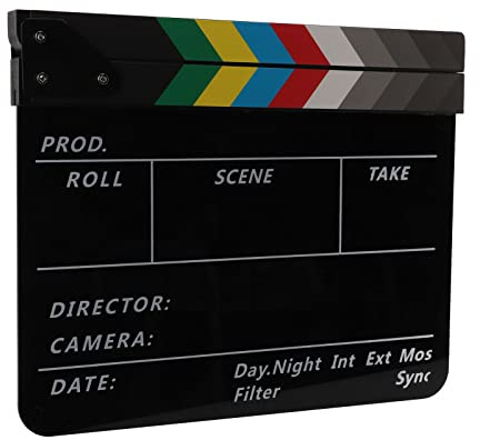 Generic Filmtavla i Akryl med Marköröppning och Rengöringsduk Perfekt för film- och TV-produktioner 11,8 X 9,8 Tum