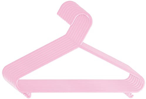 Bieco Kleiderbügel Kinder Rosa | Länge ca. 30 cm Baby Kleiderbügel | Kunststoff Kleiderbügel Kinder Baby |Baby Organiser Für Kleiderschrank | Kleiderbügel Baby |Baby Clothes Hangers,8 Stück(1er Pack)