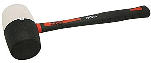 Hilka 62303032 32 oz Double Faced Rubber Mallet, White,black