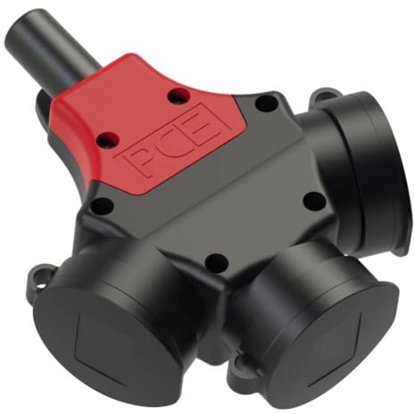 PCE 25311-s5 3fach-Kupplung Gummi 250 V Schwarz IP44