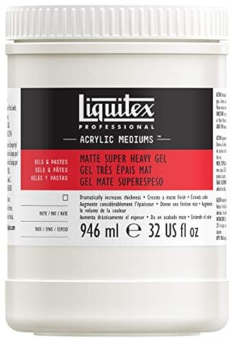 Liquitex Professional Matte Super Heavy Gel Medium, 946 ml, beige