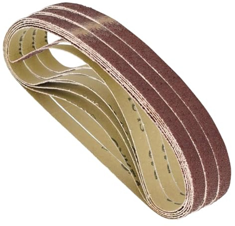 Dapetz ® 15Pcs Sanding Belts 13 x 457mm – Aluminum Oxide 40 Grit Abrasive Belts for Black+Decker Power Sanders, Grinding, Sharpening, Sanding Wood, Paint, Varnish, and Plastics