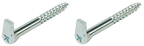 Screw Hooks with Cross Slot Heavy Duty GALVANISED Steel SELF Tapping Wood 5.8 x 80mm x2