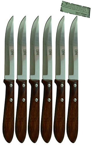 Cuchillos de mesa Madera Celaya Filo Lote 6 Uds.