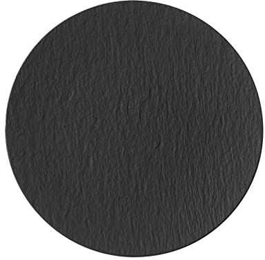 Villeroy & Boch Manufacture Rock Set 6 Piatti Pizza Gourmet 32 cm In Porcellana Nero Opaco