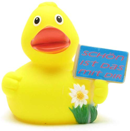 Duckshop Schön ist das mit Dir Badeente I Quietscheente I L: 8 cm