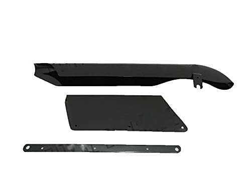 AEspares BSA M20 M21 - Protector de cadena con abrazadera de fijación, color negro