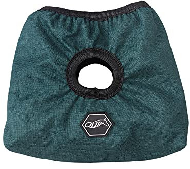 QHP Steigbügel-Überzüge Steigbügel-Schützer Fleece-Futter (dunkelgrün)