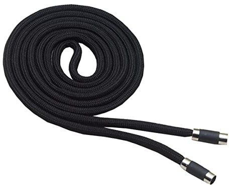 ZEALMAX Cordón de repuesto flexible universal para ropa, cordón decorativo para ropa con capucha, pantalones de vestir, color negro