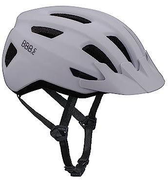 BBB Cycling Fahrradhelm für Herren und Damen mit Abnehmbarem Visier Radhelm Rennradhelm Condor 2.0 + travelbag BHE-173T Matt White M (52-58cm)