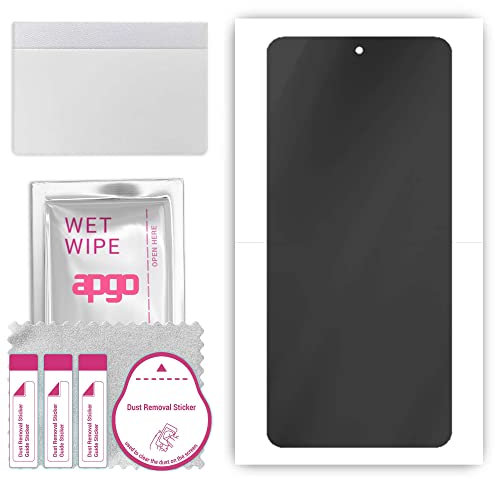 apgo Hydrogel Blickschutzfolie, Matt, kompatibel mit Samsung Galaxy A51, Privacy Displayschutzfolie, Schutzfolie mit Positionierhilfe, Anti-Spy, kratzfest, einfache Montage