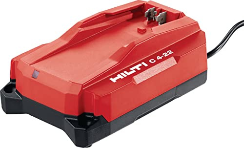 Hilti 2316496 Cargador compacto portátil de baterías NURON de Ion Litio C 4-22 230V (Compatible con TODAS las baterías Nuron 55,85,110,170 y 255. Salida 3.61 A y 91 W. En caja)
