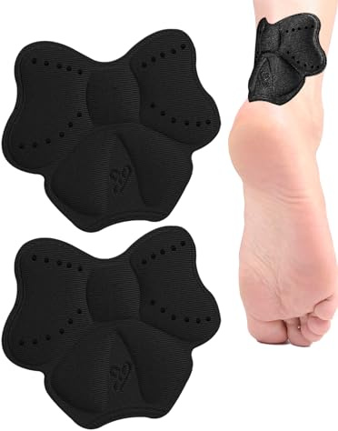 Hälskydd för skor - 2st Anti-Slip Skokudde - Hälgrepp hälkudde för komfort, rosettformade hälfodrar för kvinnor, förbättra skokomforten Vesone