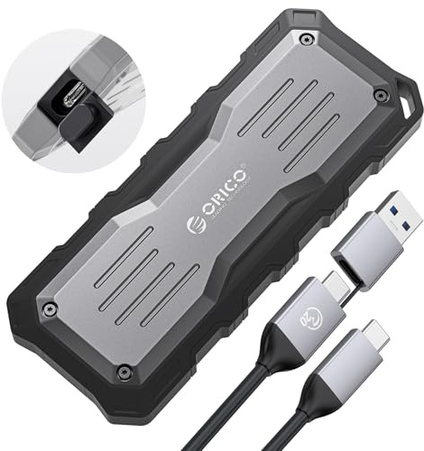 ORICO Extreme Portable SSD 1TB, USB 3.2 Gen 2x2, Robuste Externe Festplatte mit 2000 MB/s Lesen, 1800 MB/s Schreiben, 20 Gbps, Ideal für Outdoor-Editoren - O20