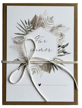 Geldgeschenk zur Hochzeit | Geschenkbox | mit Leinensäckchen und Garn | Hochzeitsgeschenk (Boho)
