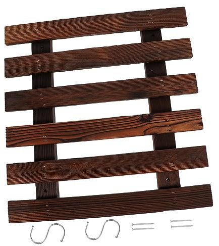 pflanzenständerGANAZONO 1 Set Pflanzgefäßhalter aus Holz, Pflanzgefäß Wandhalter, Vertikale Wand Pflanzenleitern, Balkon Pflanzenleiter, Hängeregal für Pflanzgefäße, Pflanzgefäß Ständer Gest