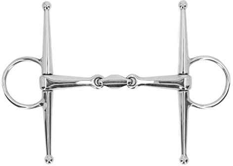 TANIQIACA Trensengebiss aus Edelstahl Für Den Pferdesport, 135 Mm – Dauerhafte Kontrolle Und Komfort Für Reitsportler