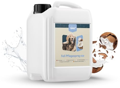 nimo® Pälsvårdsspray kokos | för hundar, katter och husdjur med kokos | vårdspray för glänsande och välvårdad päls | lättare kambarhet, pälsvård, reder ut | kokos pälsvård