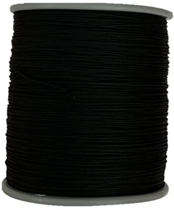 Plisseeschnur 0,8 mm, Spannschnur für Plissee, weiß (Schwarz, 20 Meter)