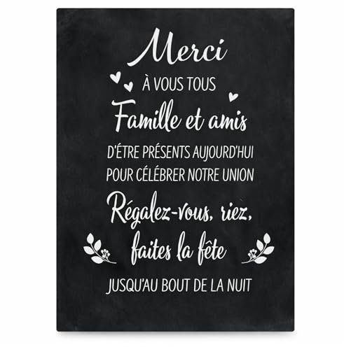 Sticker Panneau Bienvenue Mariage Bohème Personnalisé – Autocollant Texte sur Mesure pour Miroir, Bois ou Plexi – Décoration Mariage – Fabrication Française