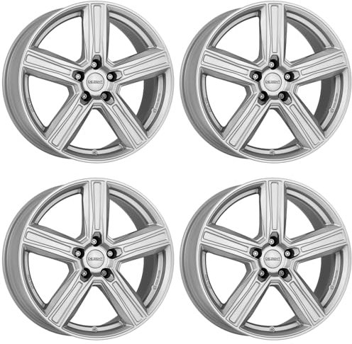 4x Dezent Felgen KG silver 9.0Jx18 ET58 5x112 kompatibel mit Mercedes Benz C Cle R