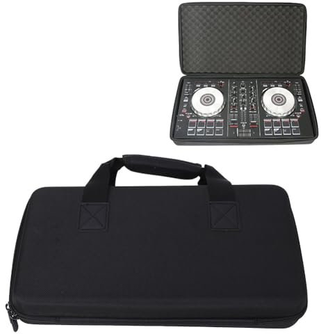 Introti Custodia da viaggio per mixer, antiurto, per controller DJ, custodia protettiva antigraffio per DDJ-RB/DDJ-SB/DDJ-SB2/DDJ-SB3 a 2 canali, Nero , 40*25*8CM, Borsa per il trasporto DDJ-SB2 a 2
