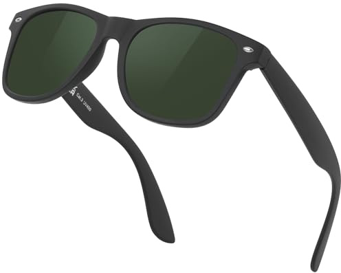 Ymmott Gafas de Sol Hombre Polarizadas - Clásicas Gafas de Sol Cuadradas para Hombre y Mujer Conducir Correr Protección UV400