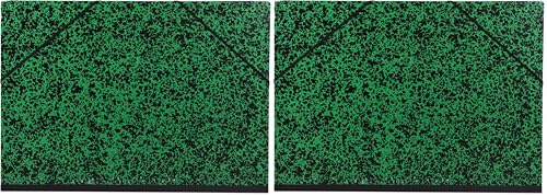 Clairefontaine 93243C - Un carton à dessin Annonay Fermeture élastiques 37x52 cm, Vert (Lot de 2)