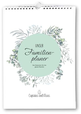 Familienplaner I Jahresunabhängiger Familienkalender I Wandkalender A4 I Monatskalender mit 5 Spalten und Zeilen für jeden Tag 2026