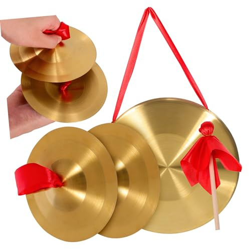BESPORTBLE Gong y Platillos Gong Chino de Ópera para Instrumentos de Percusión de Mano Piscina