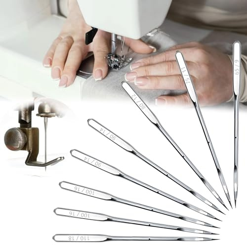 80 aiguilles pour machine à coudre, aiguilles universelles pour machine à coudre, aiguilles jersey pour machine à coudre pour Varmax Brother Janome Singer - 65/9,75/11,80/12,90/14, 100/16,110/18