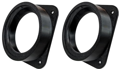 2 x Ø75 mm Flansch Verbinder Abluftschlauch Lüftungsrohr Adapter Auslass Aufsatz Wanddurchführung Wandanschluss Befestigung Verbinder Keine Schlauchschelle (Schwarz, ⌀ 75 mm)
