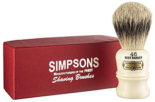 Simpson Berkeley 46 Best Badger Shaving Brush - Handmade British Shaving Brush for Men - Premium Quality by Simpson Shaving Brushes (Berkeley 46 Best Badger)