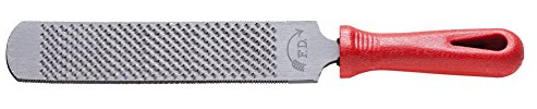 Dick Hufraspel med handtagslängd 200 x 40 x 5 mm, rött handtag, kvalitetsprodukt
