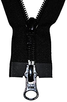 YKK Reißverschluss 2 Wege teilbar schwarz 80 cm Kunststoff Spirale
