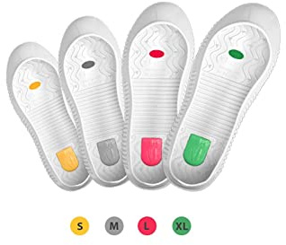 Tiger-Grip EASY GRIP sur-chaussure de sécurité, blanc, medium (37-40, gris), antidérapante