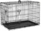 Ribelli Hundetransportbox – pulverbeschichtet und zusammenklappbar – Hundekäfig aus Metall in 2 Größen – Tierkäfig mit 2 Türen und Tragegriffen – belastbar bis 43 kg (XL 91x64x58 cm)