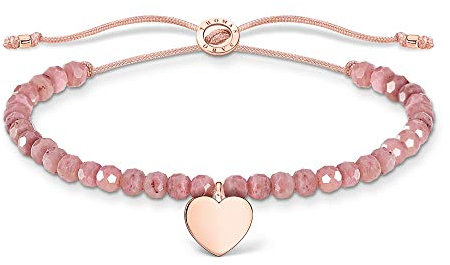 Thomas Sabo Armband rosa Perlen mit Herz vergoldetes Silber A1985-893-9-L20V