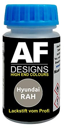 Alex Flittner Designs Lackstift für Hyundai RAH Sleek Silver Metallic | Lackstift geeignet für Farbcode: RAH und Farbname: Sleek Silver Metallic