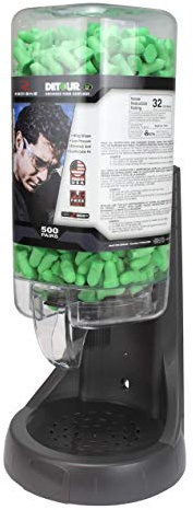 Refillable Dispenser with Detour 32 Earplugs - 500 Pair