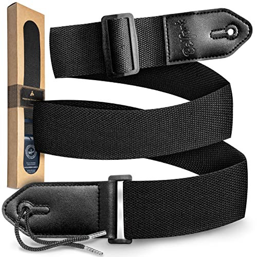 Belfort® Gitarrengurt - Gurt für E-Gitarre, Akustikgitarre, Westerngitarre, E-Bass & Ukulele - Gitarrenband für Erwachsene & Kinder - Gurt Gitarre mit Mikrofaser Leder + E-BOOK