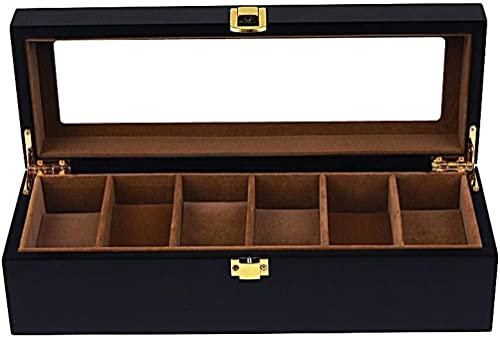CAZARU Uhrenbox aus Holz für Herren Personalisierte Uhrenaufbewahrungsbox Großer Halter für Uhrenhalter
