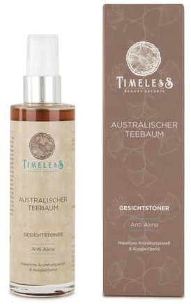 GESICHTSTONER AUSTRALISCHER TEEBAUM - Anti-Akne, hautstraffend, talgregulierend, mit Aloe Vera, feuchtigkeitsspendende Pflege - Timeless Beauty Secrets
