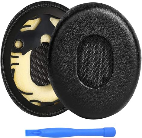 Remplacement Coussinets d'oreille pour Bose QuietComfort QC3 / OE1 on-Ear Casque par MMOBIEL - Memory Foam et Protein PU Coussinet Casque de Rechange – Noir
