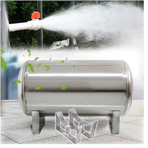 depósito de presión Depósito De Agua A Presión De Gran Capacidad Y Resistente A La Corrosión Con Kit Completo, Depósito De Almacenamiento De Agua A Presión De Acero Inoxidable Para El Hogar/ Jardín(30