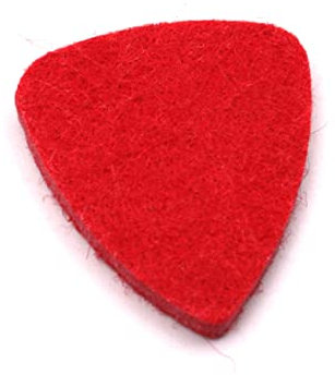 CORHAD 10stücke Teiliges Wollfilz Plektren Für Ukulele Und Akustikgitarre Weiche Langlebige Woll-picks Leicht Und Komfortabel Für Nylon Stahlsaiteninstrumente Rote Farbe