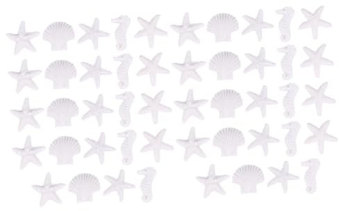 BESPORTBLE 48stücke Resinin Meerestern Und Seepferdchen Dekoration Für Aquarien Lebensechte Fisch Tank Zubehör Für Weihnachtsdekoration Strand Und Meeres-Themen Vivid Aquarium Ornament